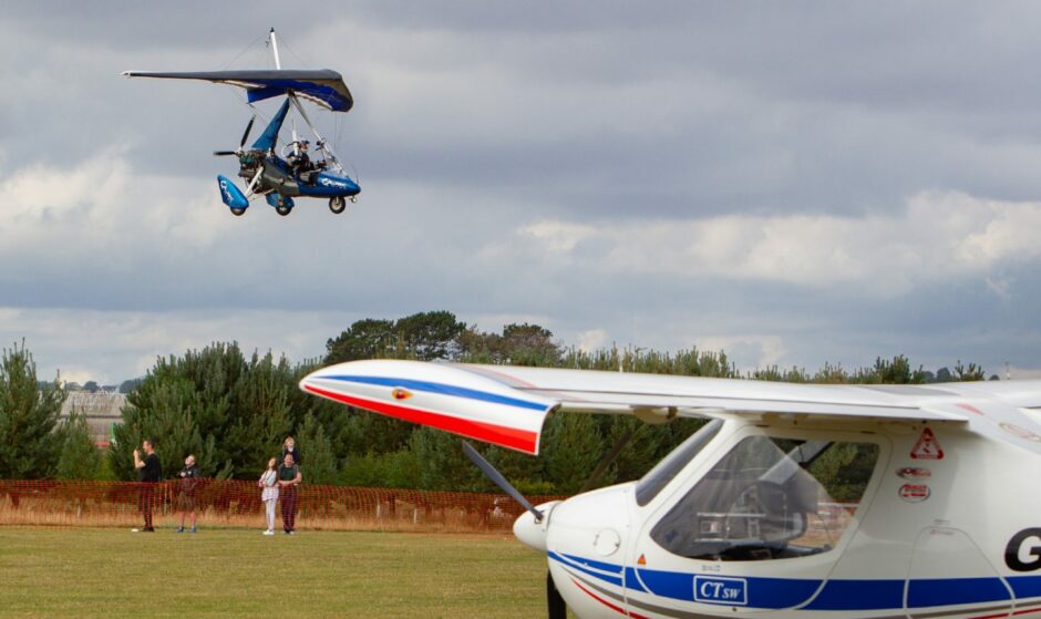 Microlight at Montrose.