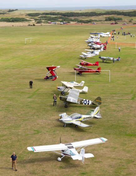 The fly-in occupied the Broomfield playing fields which were once home to RAF Montrose.