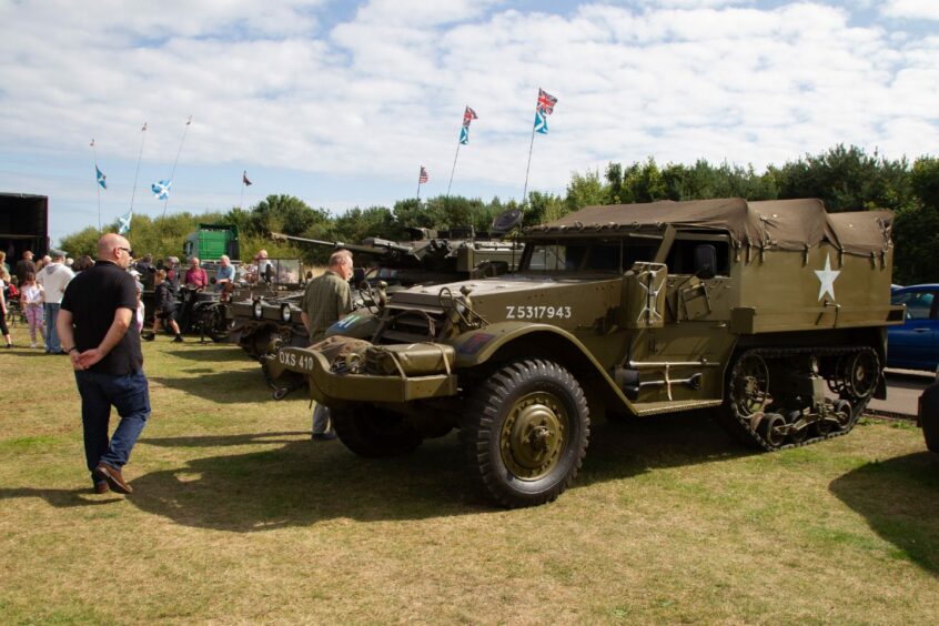 US Army half-track at Montrose air station.