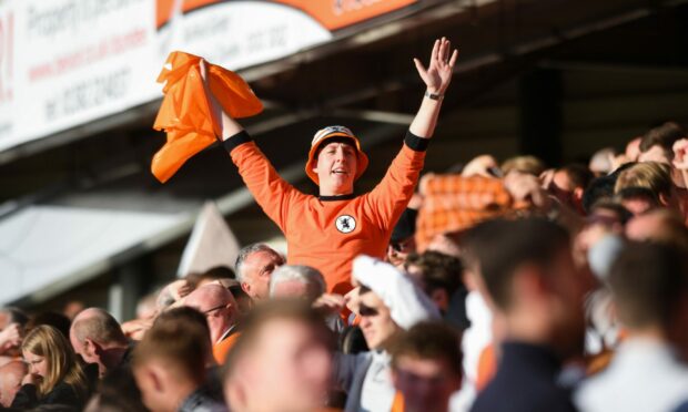 Dundee United fans made their voices heard.