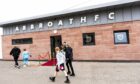 The new-look entrance to Gayfield Park in Arbroath - made possible thanks to a donation from a late fan.
