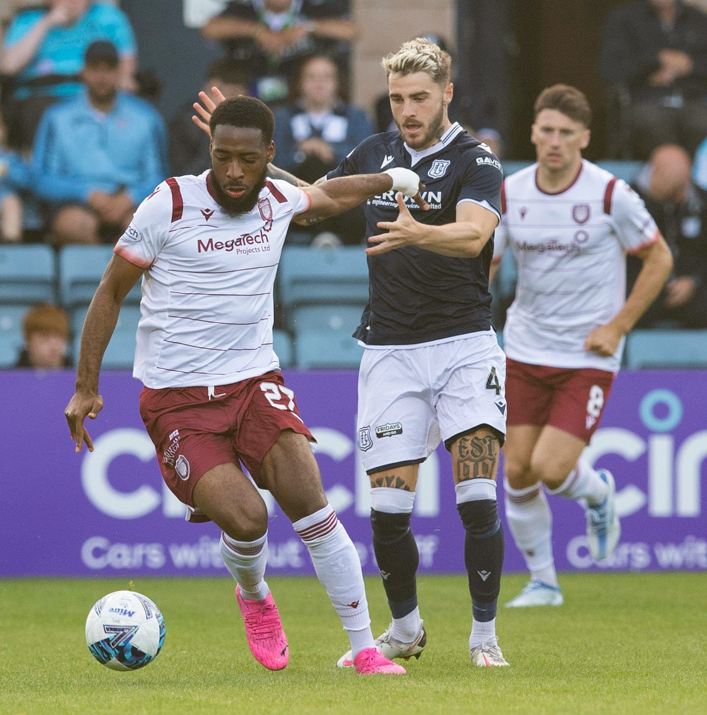 Fosu has featured in all four of Arbroath's Championship games.