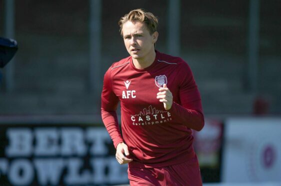 Scott Allan looked dangerous when Arbroath stopped playing long balls. Image: SNS
