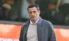 Jack Ross on the touchline as Dundee United boss
