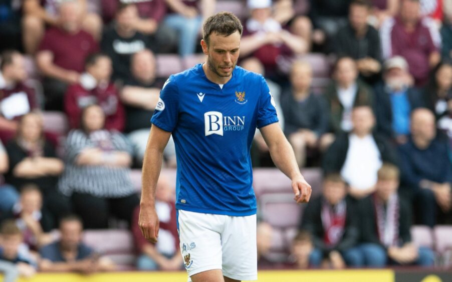 A dejected Andy Considine at full-time.