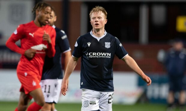 Dundee's Lyall Cameron impressed against Falkirk.