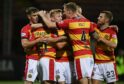 Partick's Aidan Fitzpatrick celebrates making it 1-0