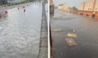 Kirkcaldy streets left flooded after torrential downpour. (Images: Fife Jammer Location).