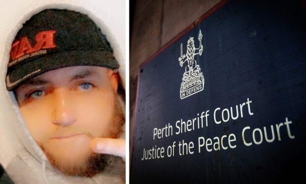 Blake Smith appeared via video link at Perth Sheriff Court.