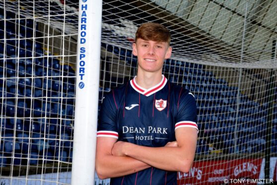 Connor O'Riordan has enjoyed his time so far at Raith. 
Image: Tony Fimister.