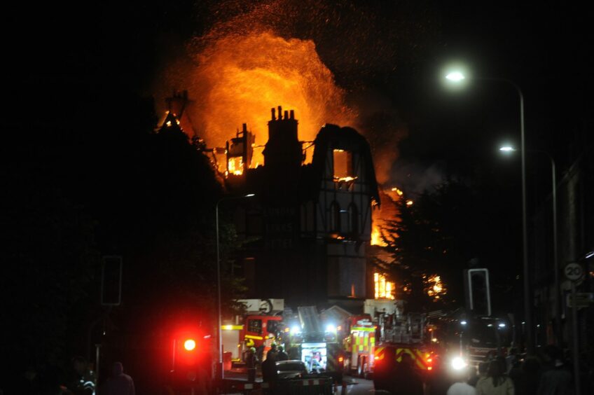 The Lundin Links Hotel fire.