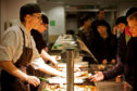 A photo of caterers at University of St Andrews