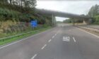 The M90 southbound slip road at Craigend will shut. Image: Google.