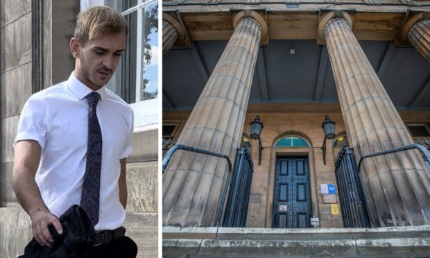 Callum Menzies at an earlier appearance in Perth Sheriff Court.