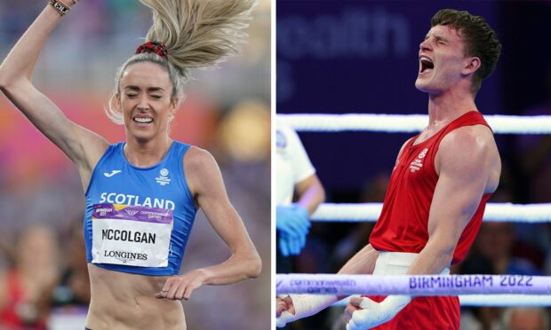 Commonwealth Games medal winners Eilish McColgan (left) and Sam Hickey will be honoured on Sunday.