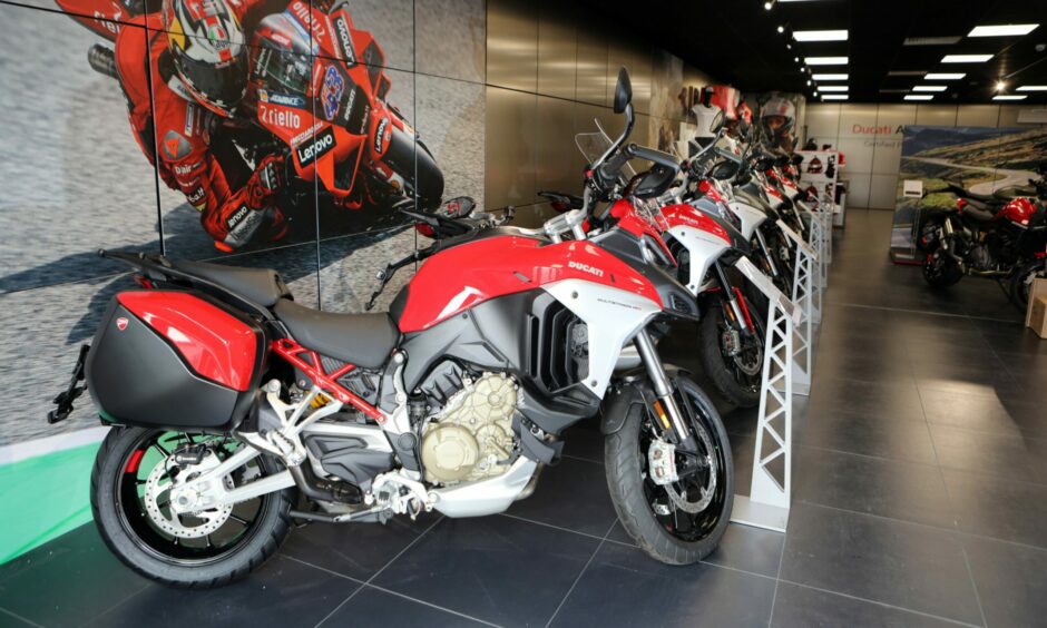 The new Ducati store in Dundee.