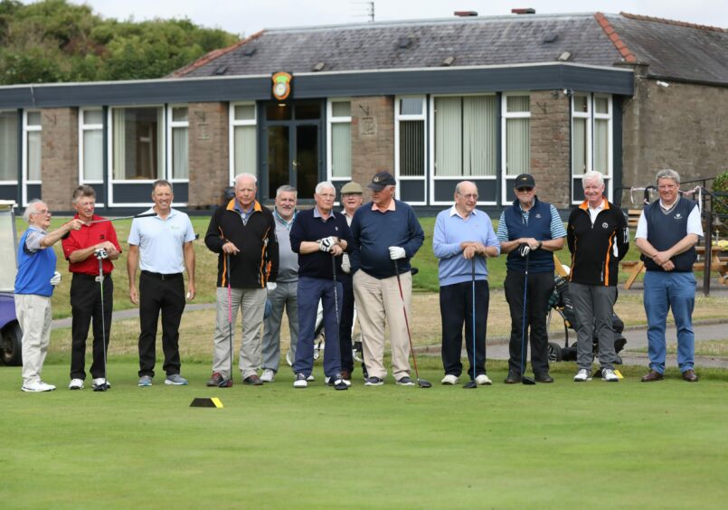 US golfers visit Forfar for club's 150th anniversary.