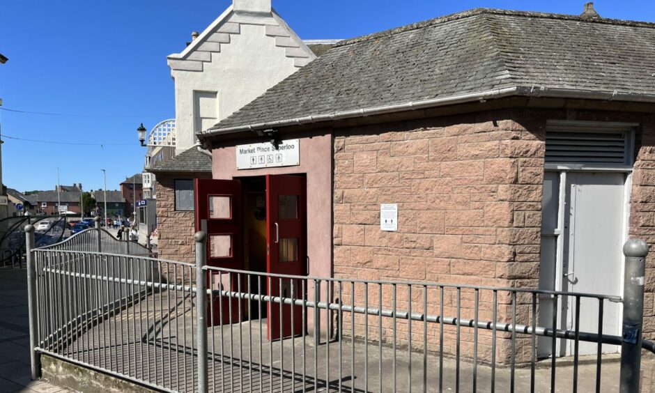 Market Place Superloo in Arbroath.