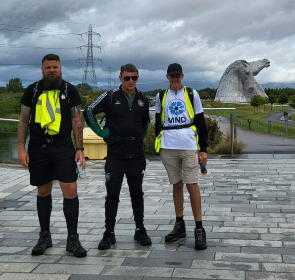 The brothers make a brief stop at the Kelpies.
