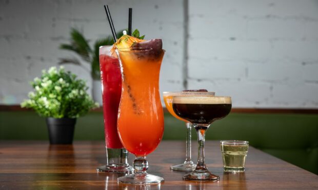 Some drinks from the West House in Dundee that you can enjoy during Dundee Cocktail Week.