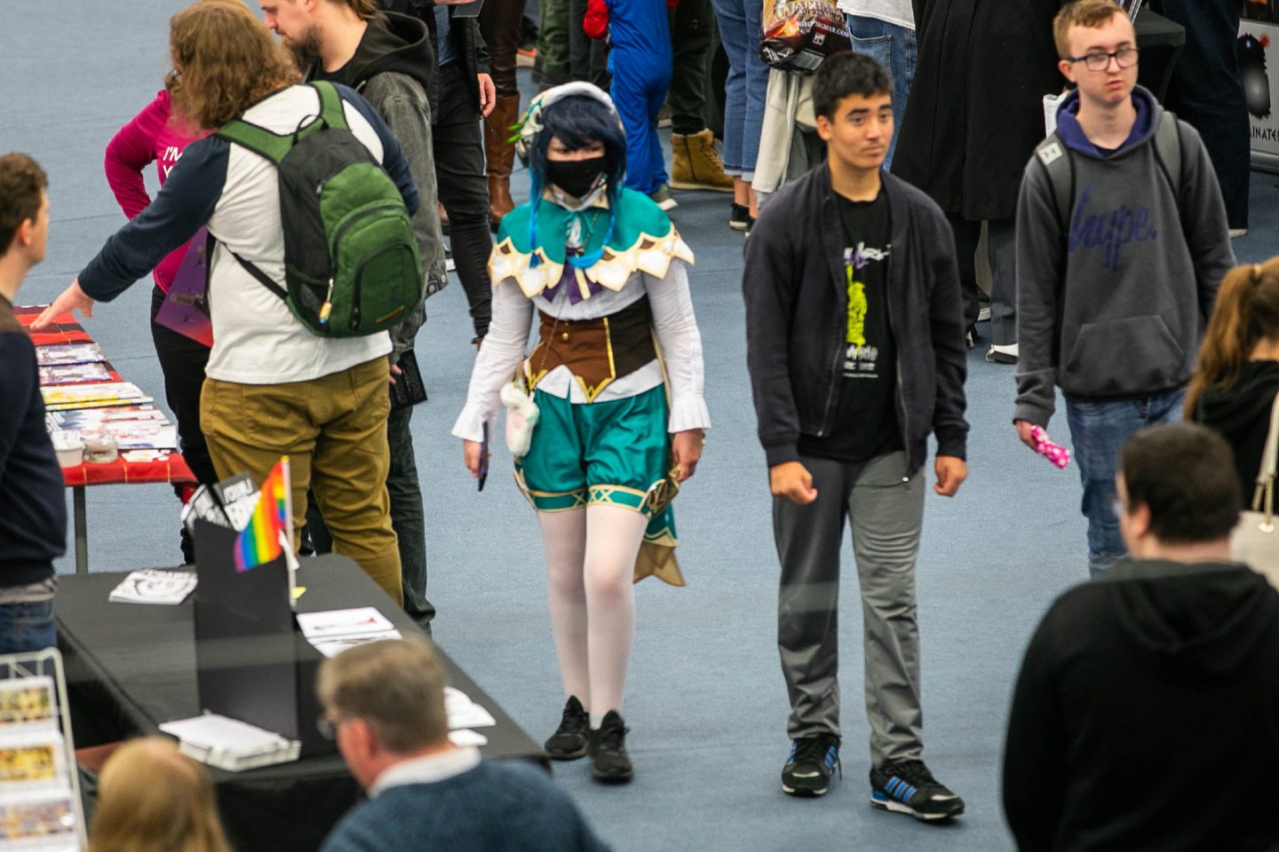 Young people at the 2022 Perth Comic Con.