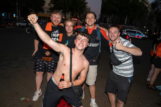 15 best pictures as Dundee United fans party in Amsterdam ahead of AZ Alkmaar clash