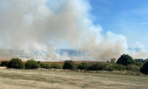 Fire crews have been called to a large field fire in Kennoway.