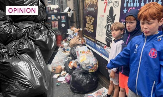 The Edinburgh bin strike took the shine off a day out from Dundee.