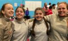Salle Ossian Fencing Club players Kate Daykin, Lucia Paul, Honor Paul and Lucy Higham.
