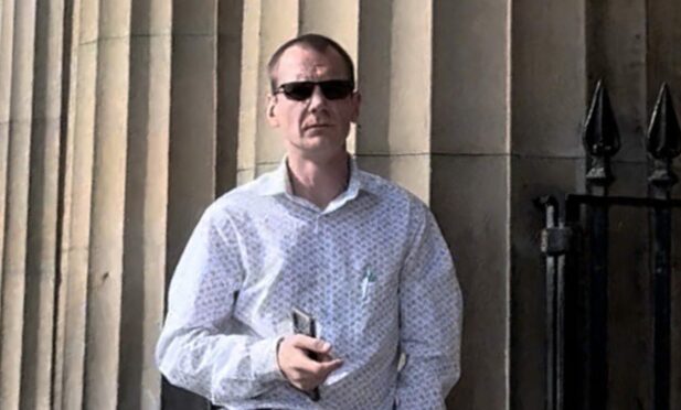 Peter Hodge went on trial at Perth Sheriff Court.