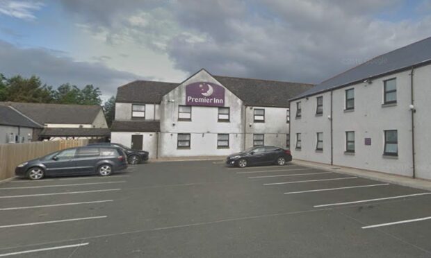 To go with story by Jamie Buchan. Disorderly conduct Picture shows; Premier Inn. Kingsway Dundee. Supplied by Google Date; 16/08/2022