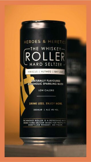 Roller whiskey hard seltzer as a whiskey based drink.