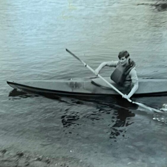 Canoeing, which remained a passion for Syd.
