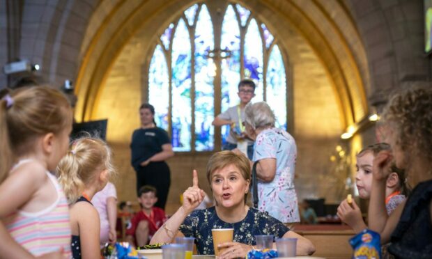 Nicola Sturgeon visited the church to see the project for herself.