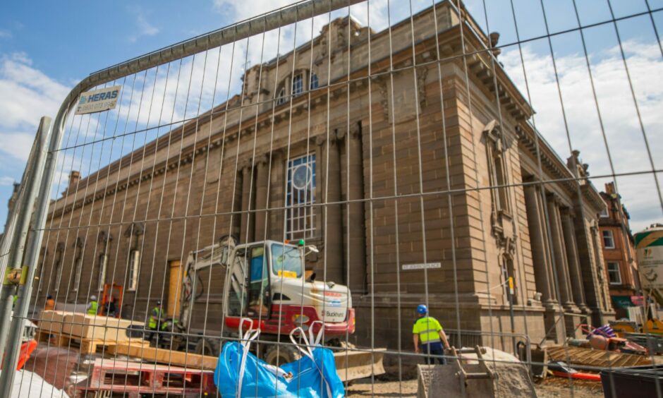 File photo of construction work on Perth City Hall