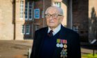 Former Sergeant Geordie Reid at Balhousie Castle, Perth, to mark his 100th birthday.