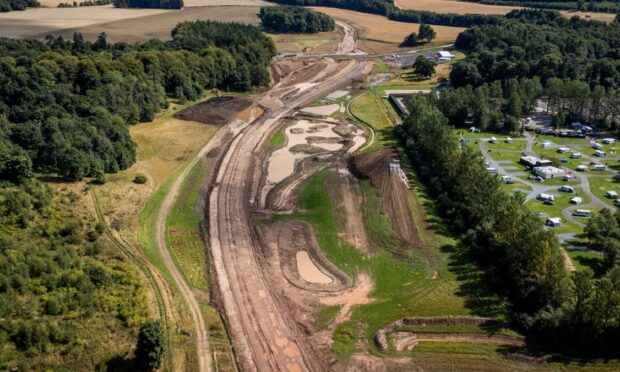 The Cross Tay Link Road is being built at a cost of £150m.