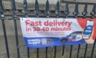 A Snappy Shopper banner ad in Dundee.