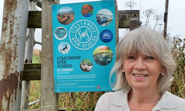 Lynne Fleming will open up her workshop in Grange of Aberbothrie.