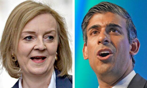 Liz Truss and Rishi Sunak.