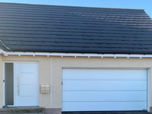 Tayside Garage Door creates beautiful bespoke garage doors with matching side doors.