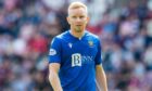 Ali Crawford in action for St Johnstone against Hearts.