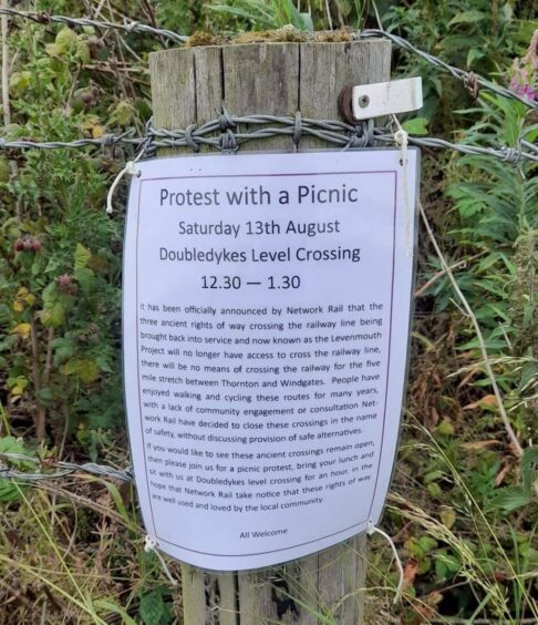 The Levenmouth railway picnic protest  will still go ahead, despite the warning.