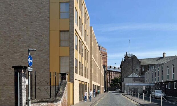 The proposed student residence designs for South Ward Road, Dundee. Image: 56three architects.