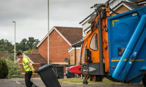 Bin collections could be cut under Dundee City Council proposals. Image: Mhairi Edwards/DC Thomson.