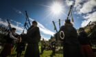 Dundee City Pipe Band play at Glenisla Games. Pic: Mhairi Edwards/DCT Media