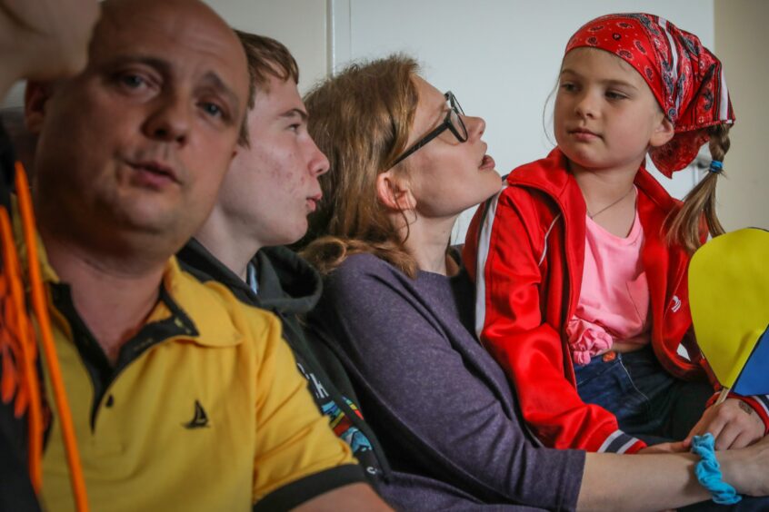 refugees in Fife, Scotland who fled the war in Ukraine