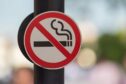 No smoking in hospitals sign