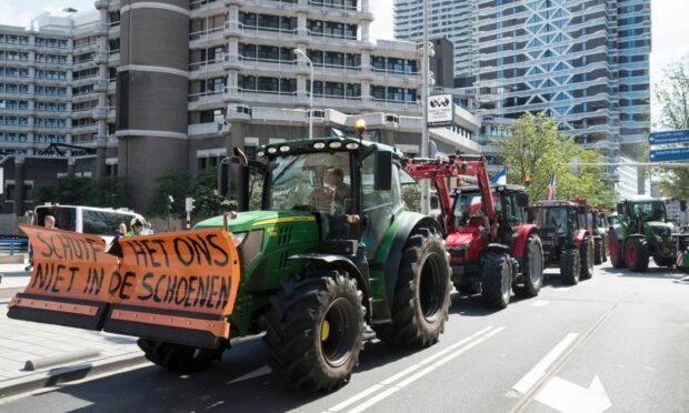 PLEA: Dutch farmers protest against measures to cut down nitrogen emissions.