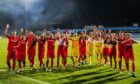 AZ celebrate beating Tuzla in the previous round